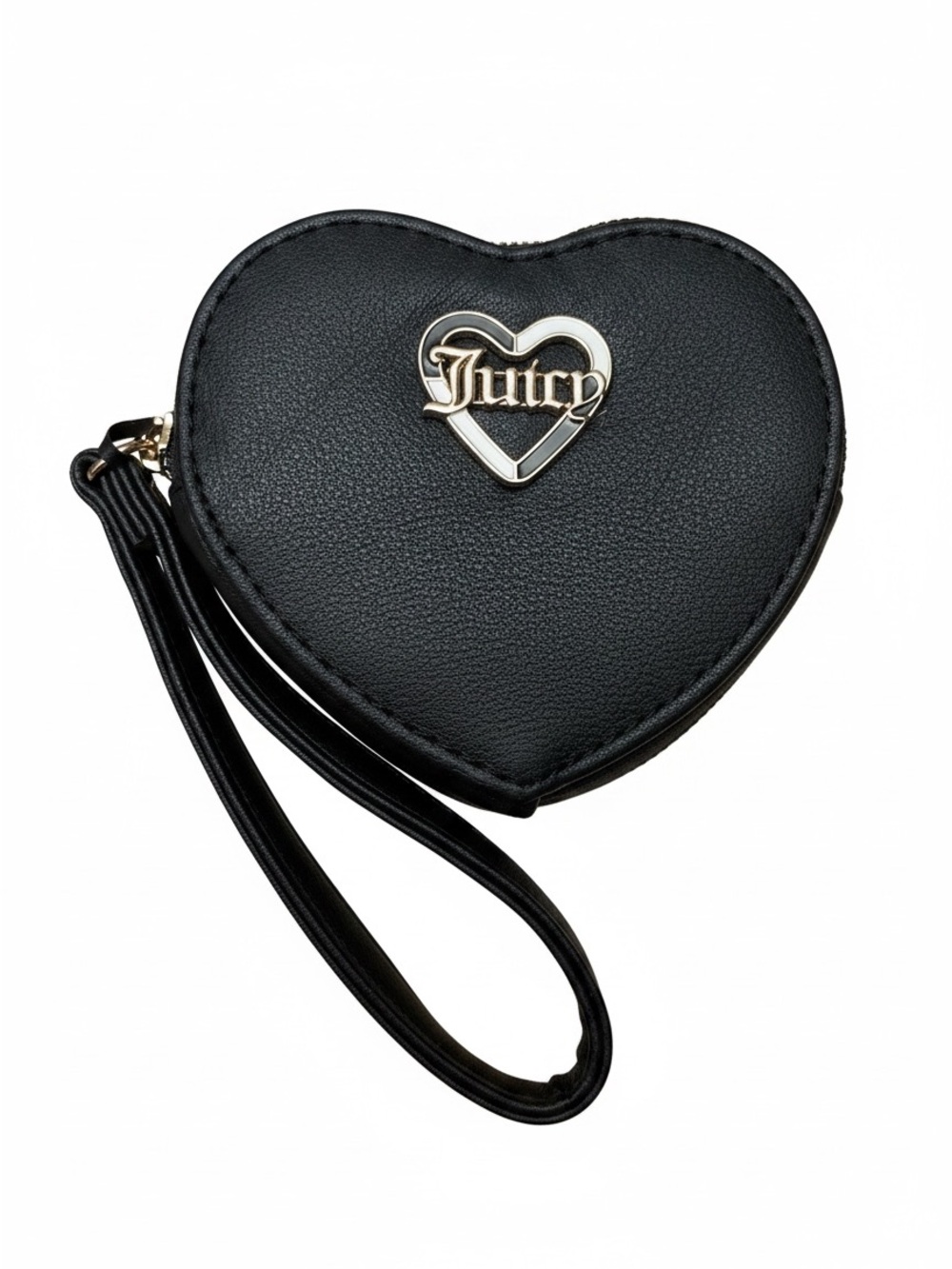 Juicy Couture Black Heart Wristlet NWT